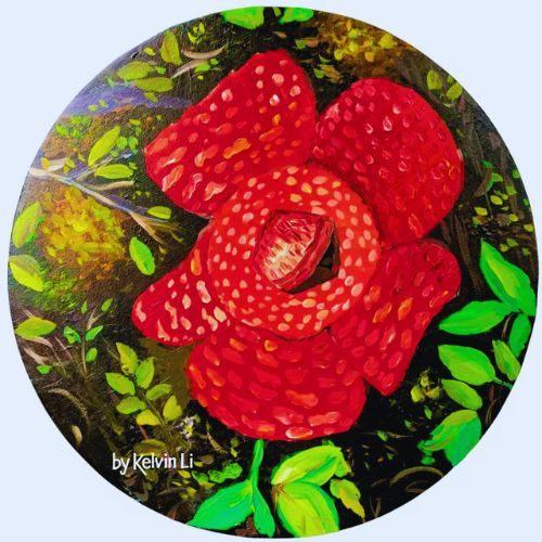 Rafflesia Ceramic Coaster