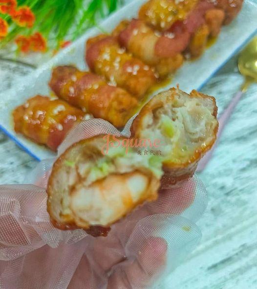 海味培根烟肉卷 Bacon meat roll