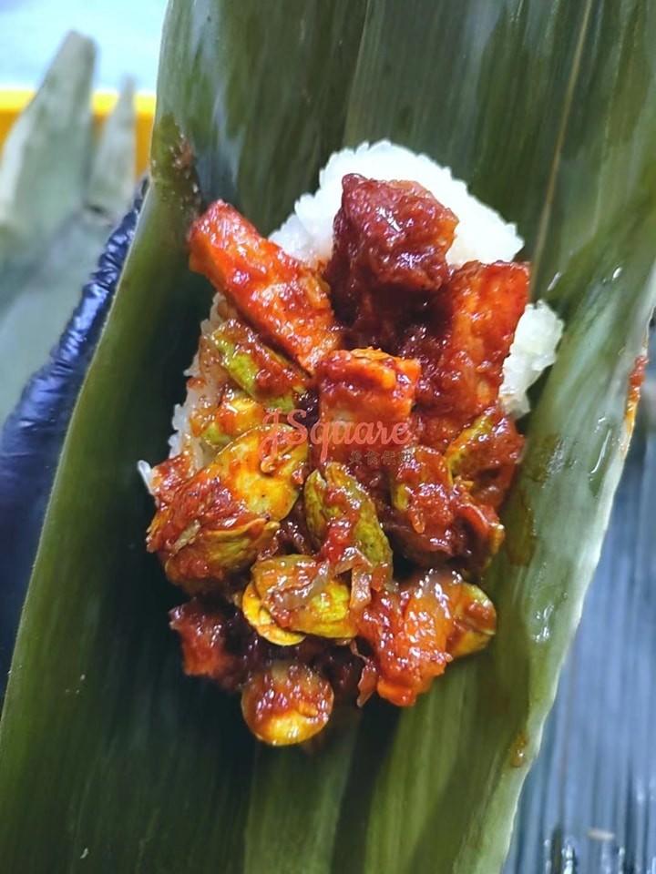 叁巴臭豆烧肉粽 Sambal Stinky Bean Roast Pork Rice Dumpling