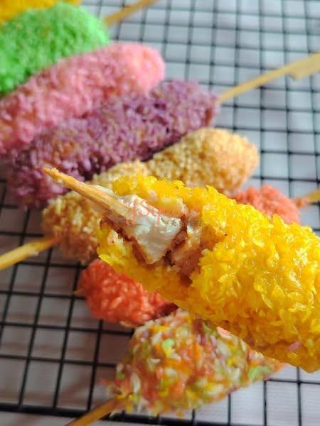 七彩棒棒鸡 Colourful Chicken Skewers