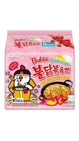 Samyang Buldak Hot Chicken Ramen (Big Pack) - Carbonara (130g x 5 Packs)
