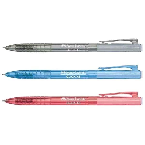 Faber-Castell Click X5 Ballpoint Pen 0.5mm - Red