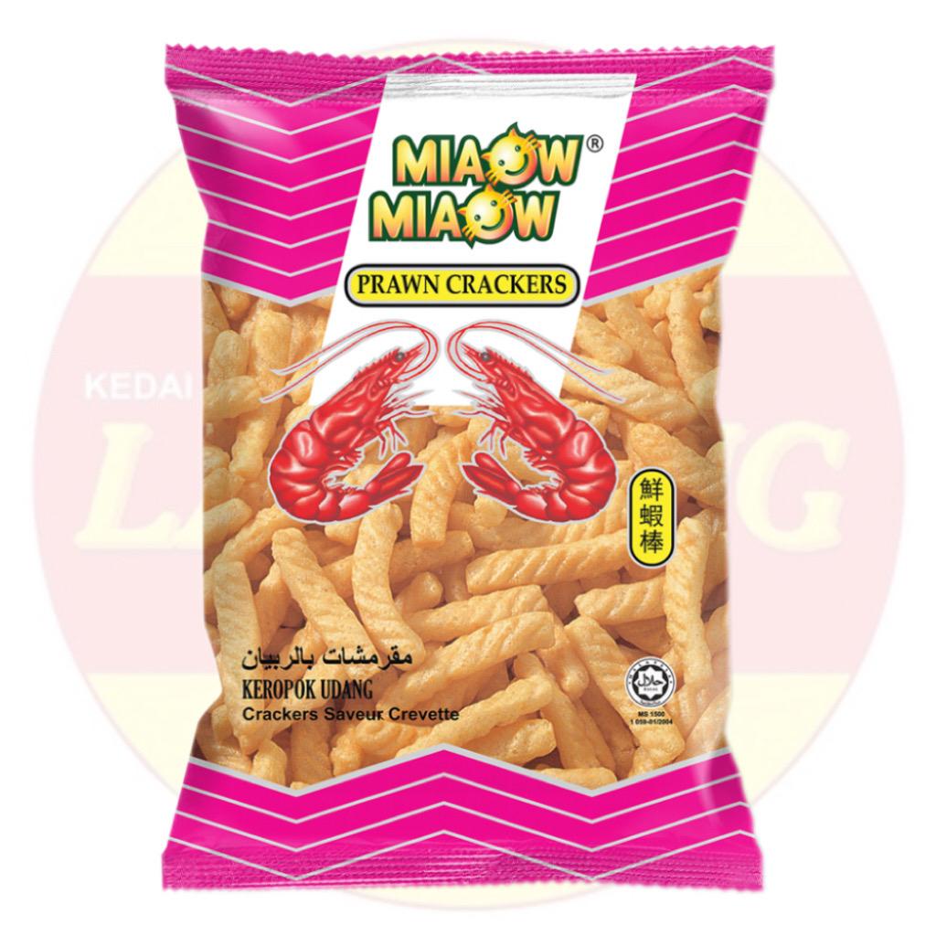 Miaow Miaow Prawn Crackers 鲜虾条 50g