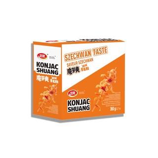 卫龙 魔芋爽素毛肚辣条 1盒 Weilong Konjac Shuang Mo Yu Shuang 1 Box - 麻辣 Mala (橙色 Orange)