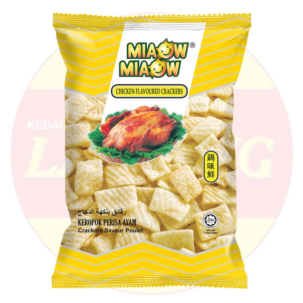 Miaow Miaow Chicken Crackers 鸡味鲜 50g