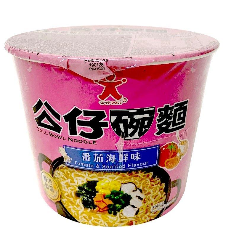 公仔碗面 番茄海鲜味 112g Doll Bowl Noodle Tomato & Seafood Flavour 112g