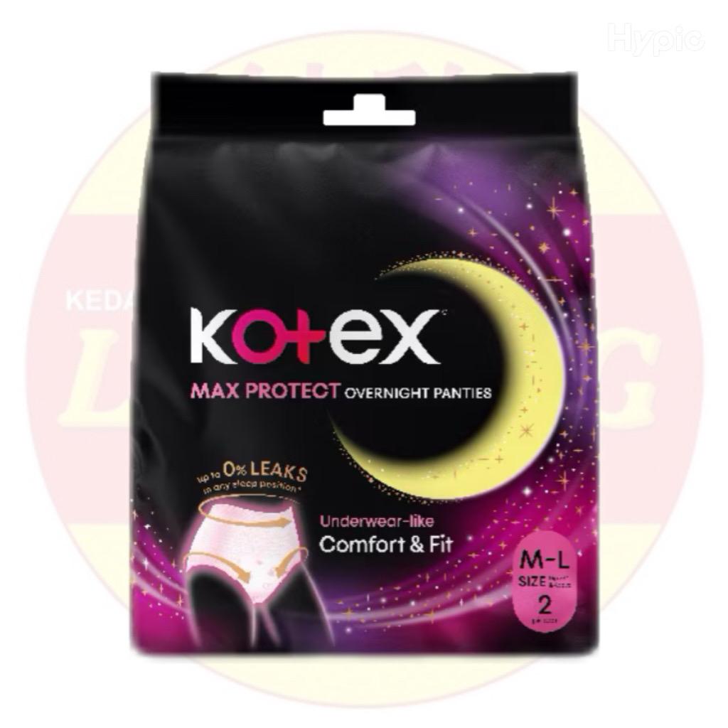 Kotex Overnight Panties 2pcs - M-L Size