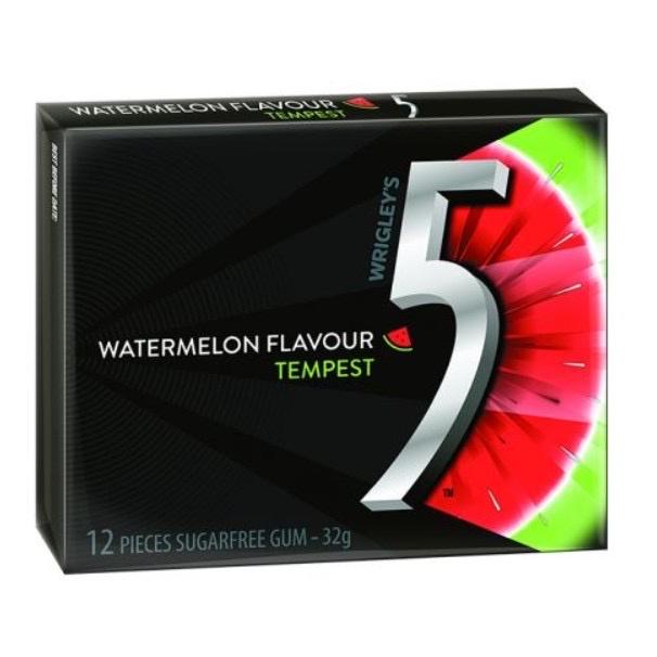 Wrigley’s 5 Gum Sugarfree Watermelon Flavour (12stick)