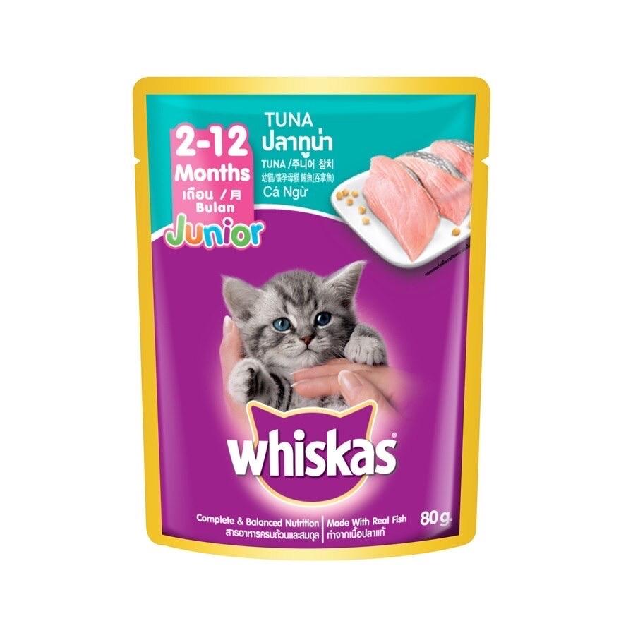 Whiskas Wet Cat Food Tuna Flavour - Junior (Kitten) 80g