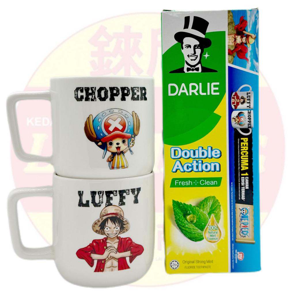 Darlie Double Action Original Strong Mint 225g x 2 (FOC 1pcs One Piece Mug)
