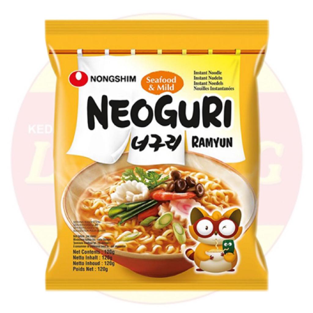 Nongshim Neoguri Ramen 120g - Seafood & Mild (1 Pack 小包)
