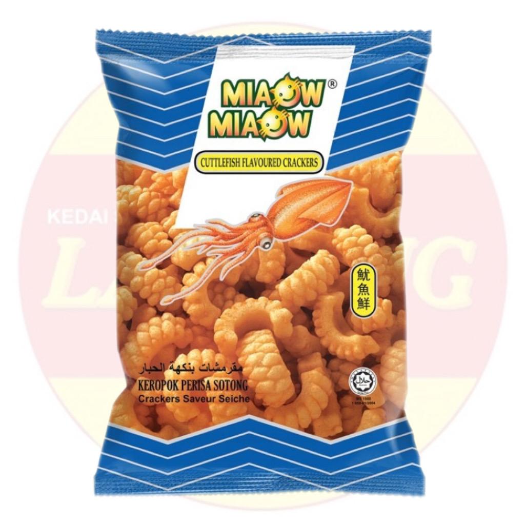 Miaow Miaow Cuttlefish Crackers 鱿鱼鲜 50g