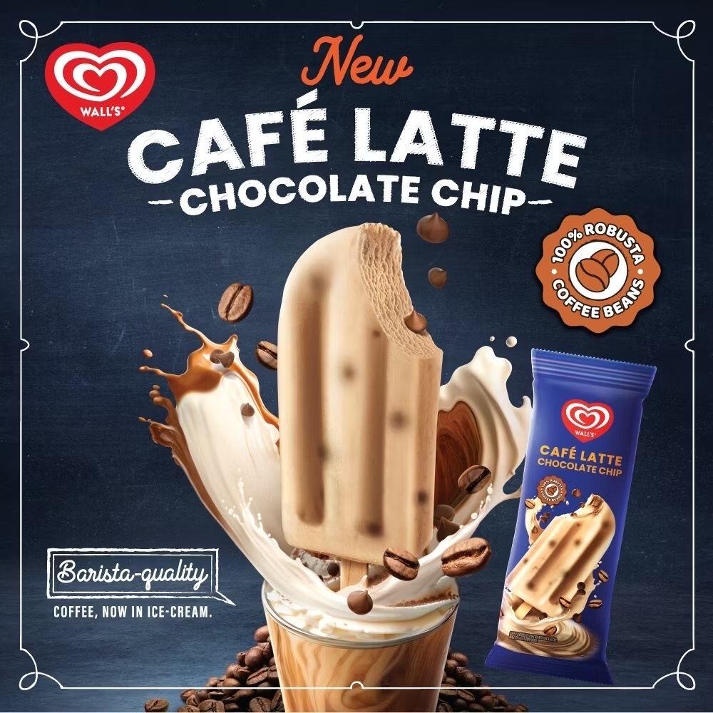 WALL'S Cafe Latte Chocolate Chip 68ml