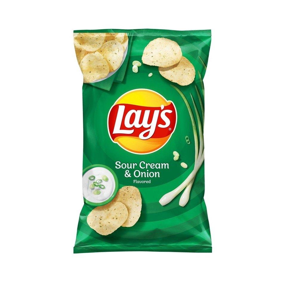 Lay's Sour Cream & Onion Flavoured Potato Chips 50g