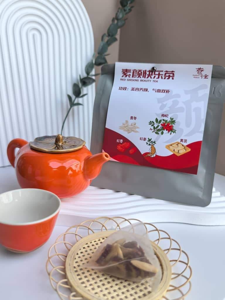 素颜快乐茶 Red Ginseng Beauty Tea(12 sachets)