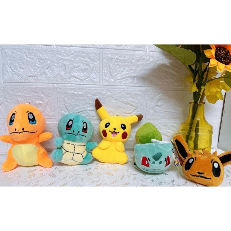 Ready Stock- 13cm Pokemon Plush Doll Pikachu Charmander Psyduck Eevee Squirtle 13cmm doll