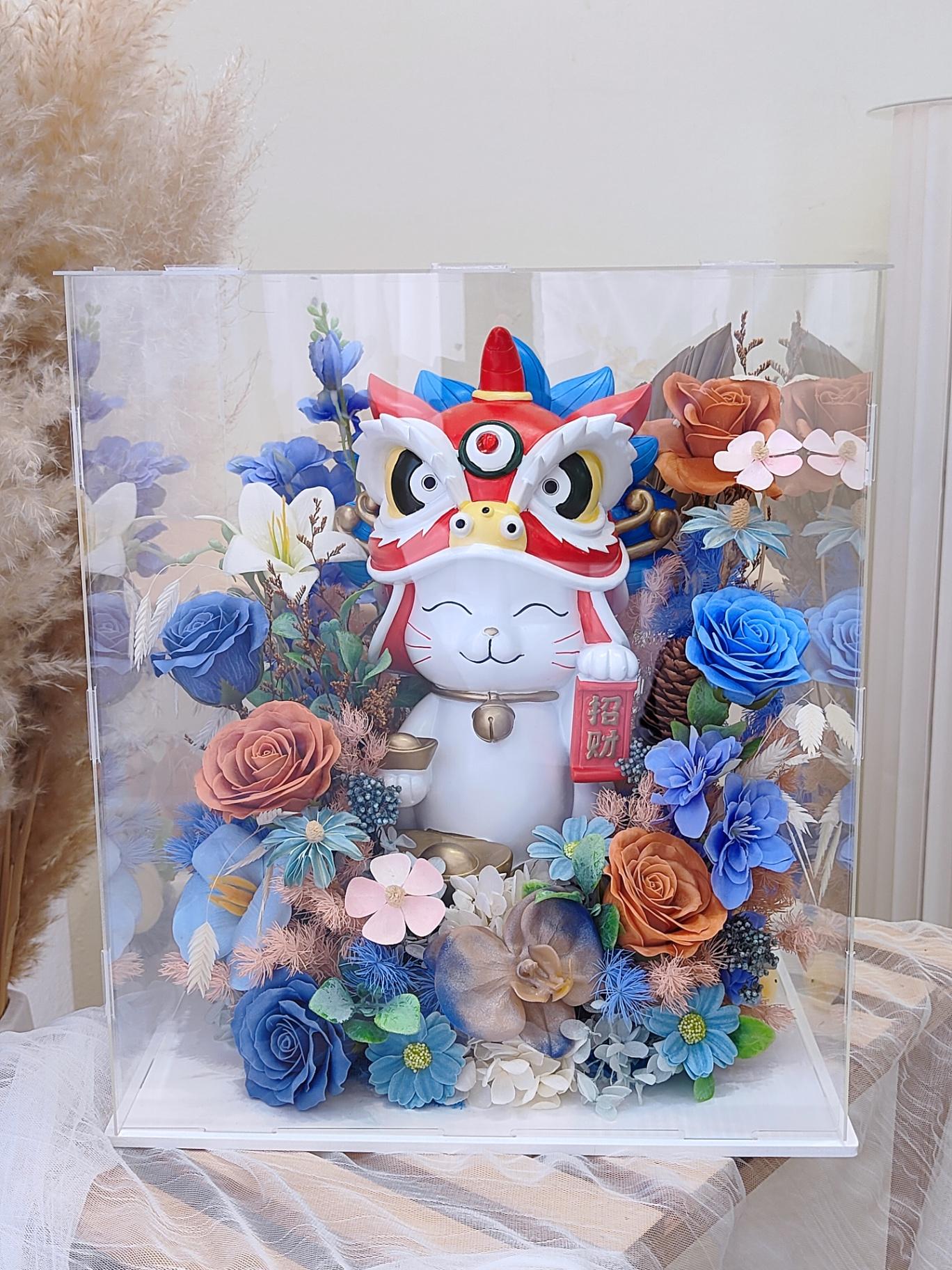 KB08 舞狮招财猫礼盒款式