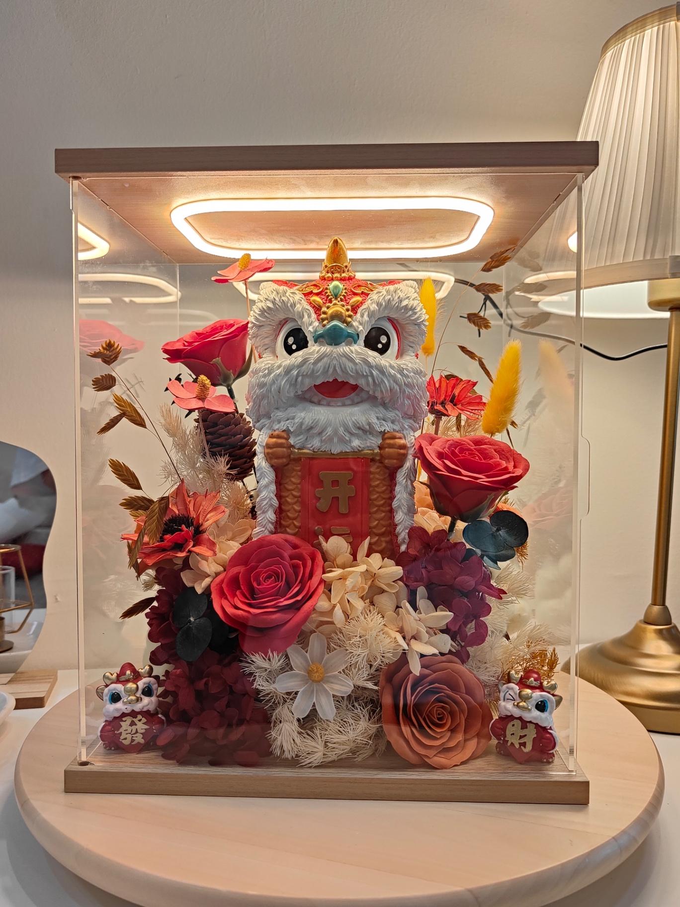 KB04 Opening Flower Box 开运醒狮