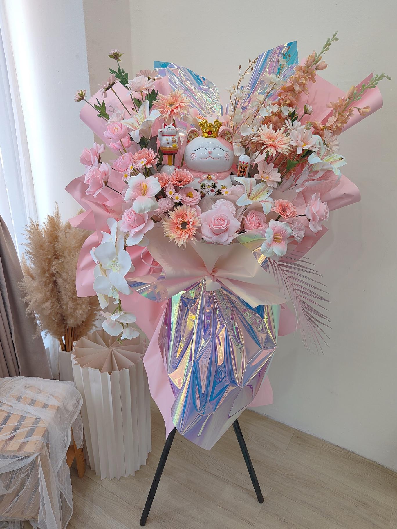 KS01  现代风的开业花架