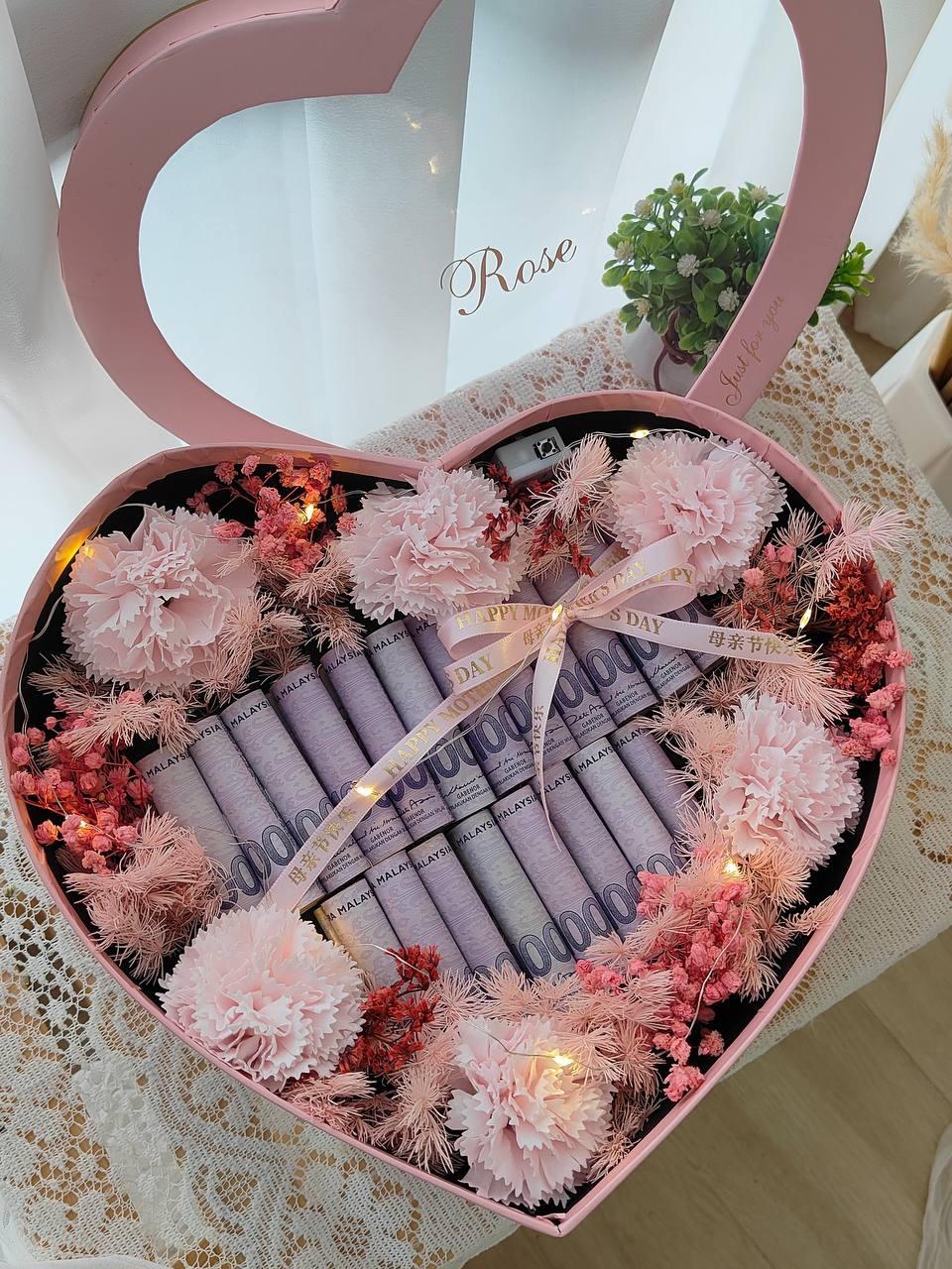 LH01 Money Gift Box (PINK)爱心礼盒（粉色系列）