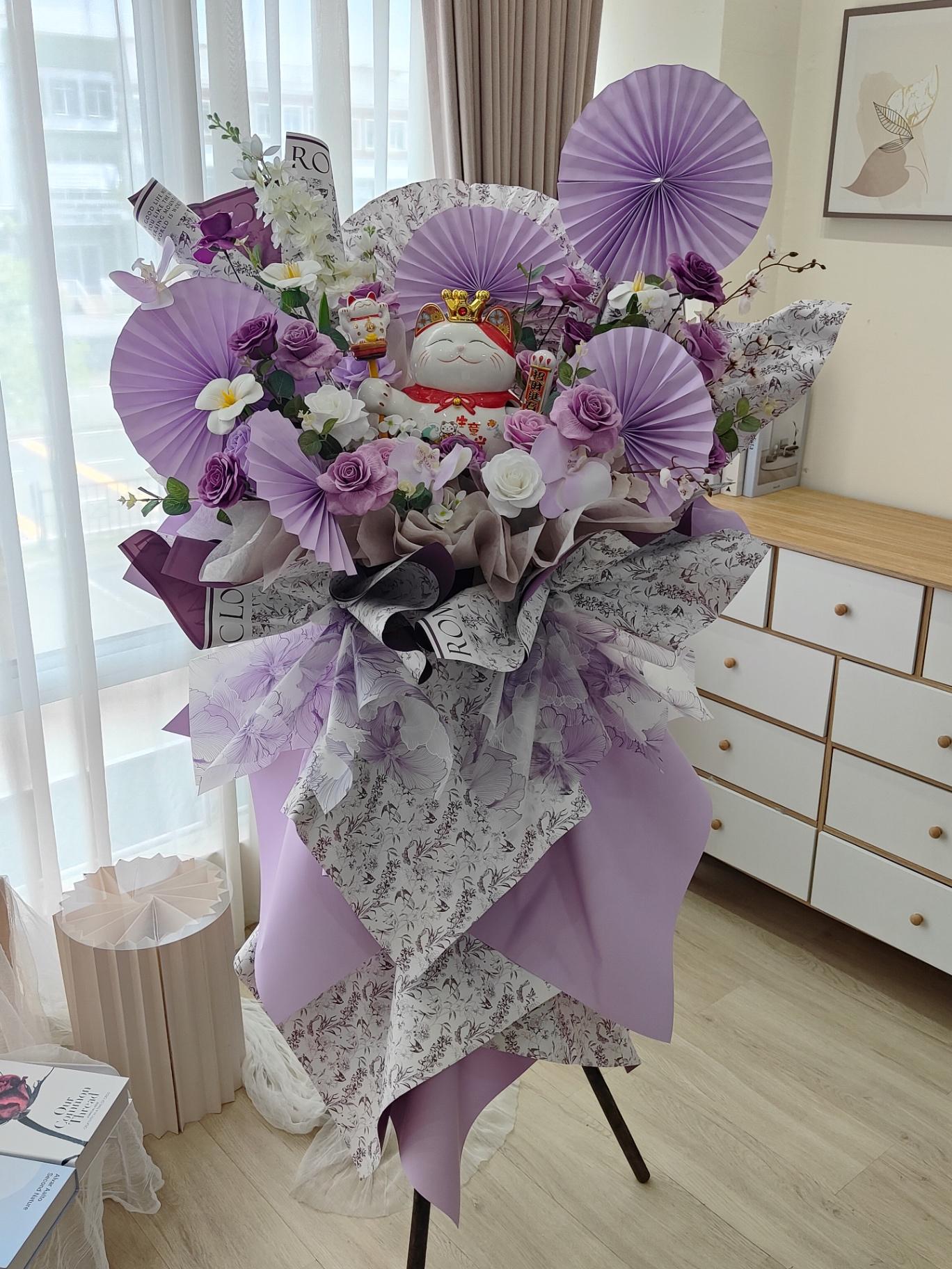 KS02 Opening Flower Stand 开业三脚花篮