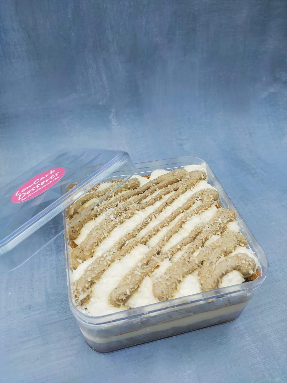 LowCarb Latte Coconut Cake Box 低醣生酮生椰拉铁盒子蛋糕 - 200g