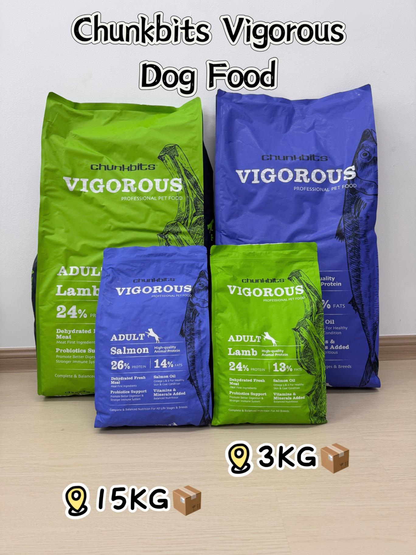 🐶Chunkbits Vigorous Dog Food 3KG/15KG 中等级别狗粮