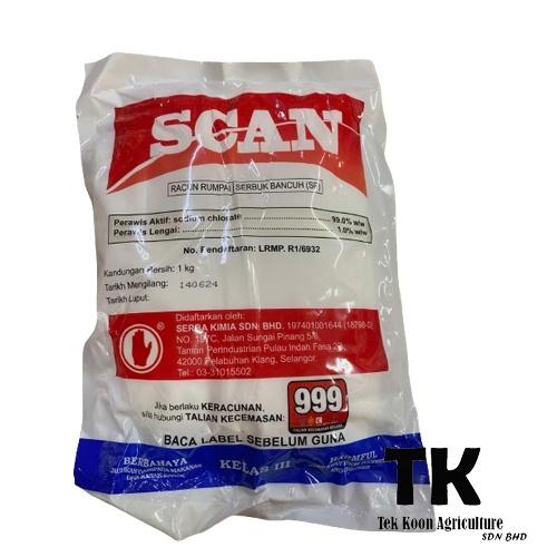 SCAN Sodium Chlorate | Racun Rumpai | Garam Racun | SCAN 1KG