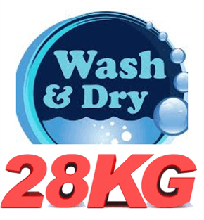 Wash + Dry (Cuci+Kering) 28KG