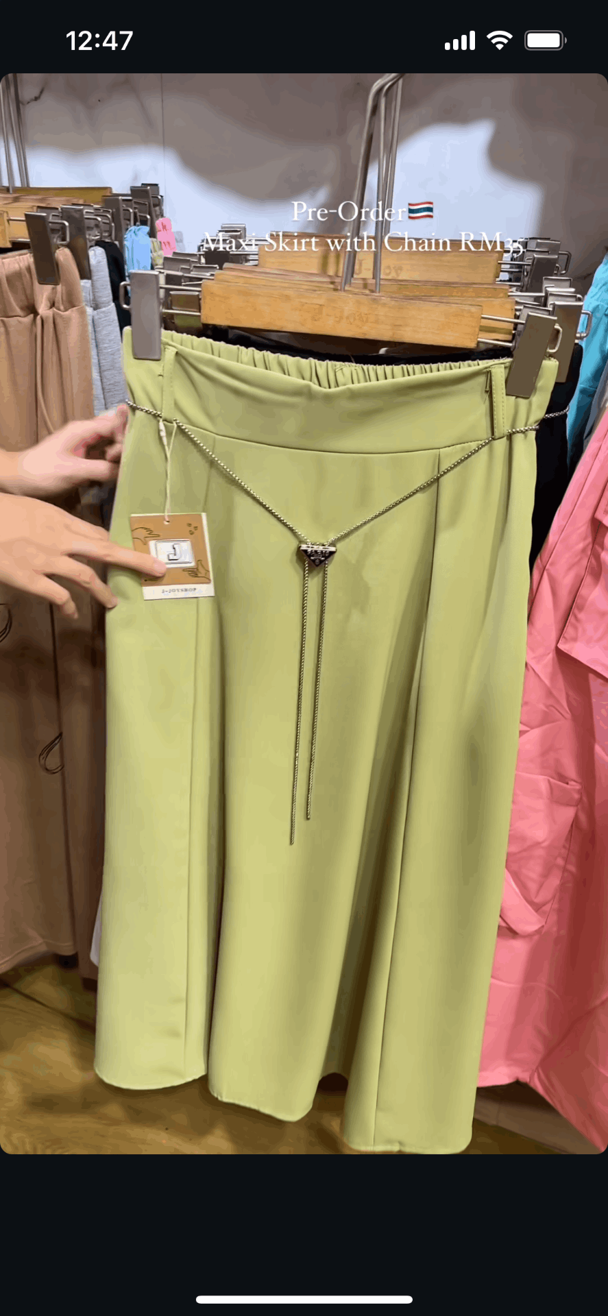 Maxi skirt With Chain