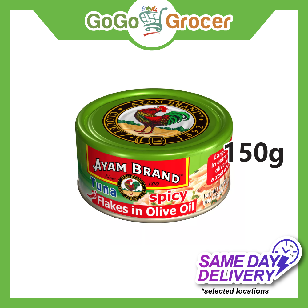 AYAM TUNA FLAKE(SPICY)IN OLIVE OIL 150G