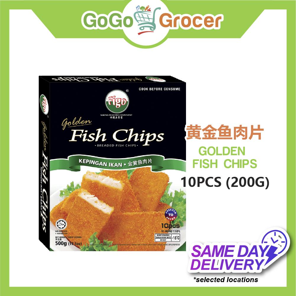 FIGO GOLDEN FISH CHIPS 黄金鱼肉片 10PCS (500G)