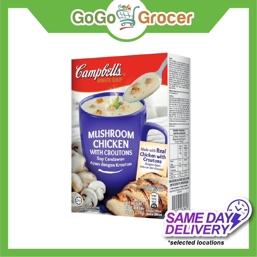 CAMPBELL`S MINUTE SOUP - MUSHROOM CHICKEN WTH CRTN