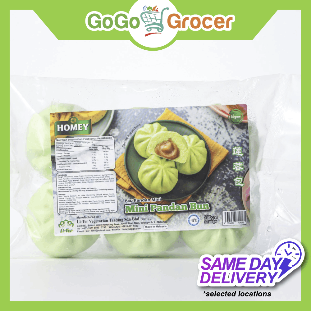 HOMEY MINI PANDAN BUN 300G (6 PCS)