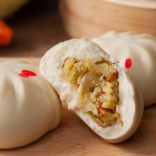 手工菜包 Vege pau 4pcs