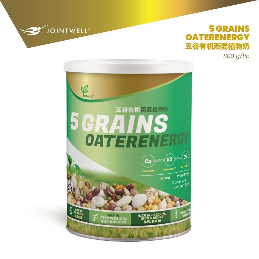 Fitwell 5 Grains Oatenergy oat milk 五谷有机燕麦植物奶 800G