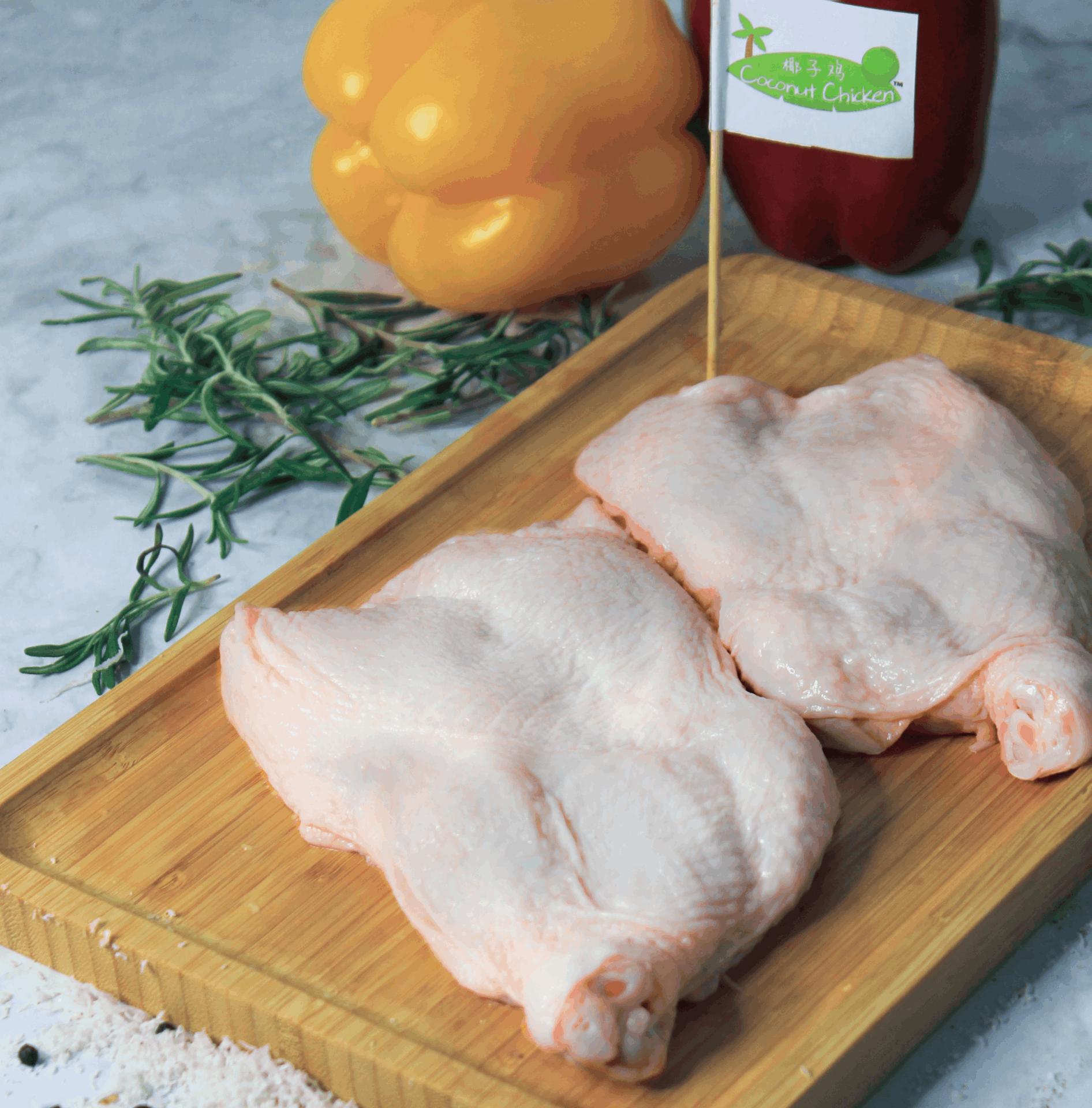 【AA】Organic Chicken Boneless Whole Leg 2pcs (380g)