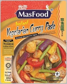 【MasFood】Vegetarian Curry Paste 定好素食咖喱即煮料