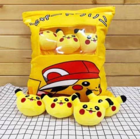 Mini Plushy Pillow - Pikachu