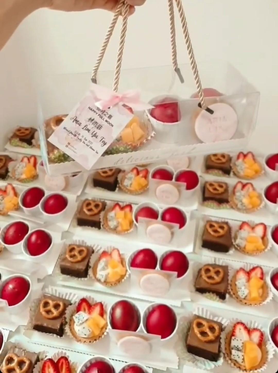 Square Slice Cake Handle Box ( SQ 04)