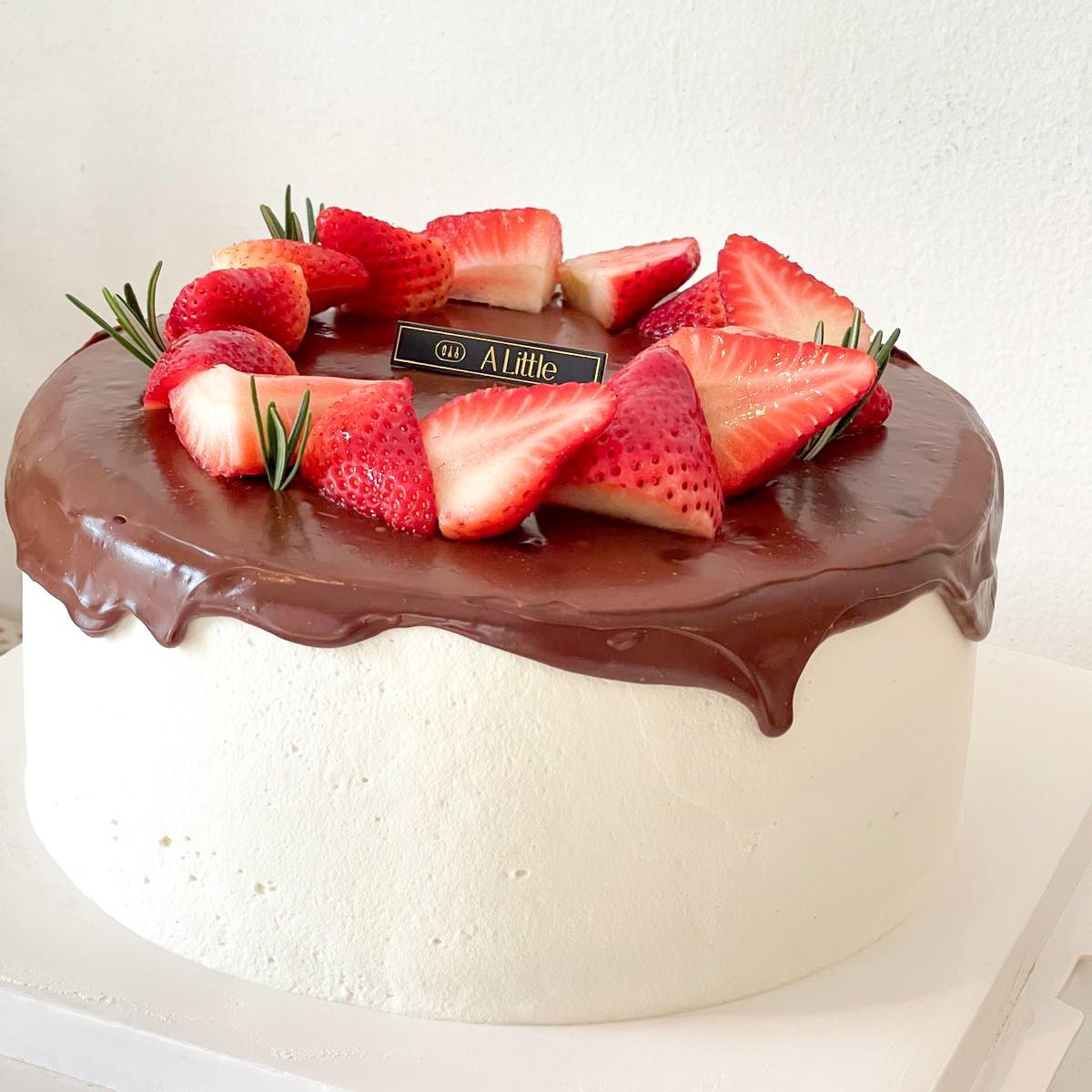 Callebaut Chocolate Strawberry Cake