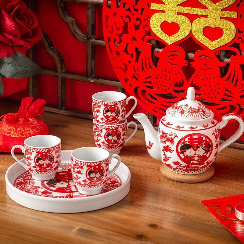 Wedding tea set 结婚必备茶具结婚茶壶