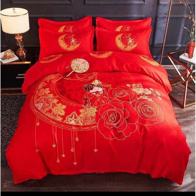 结婚床单wedding bedsheets
