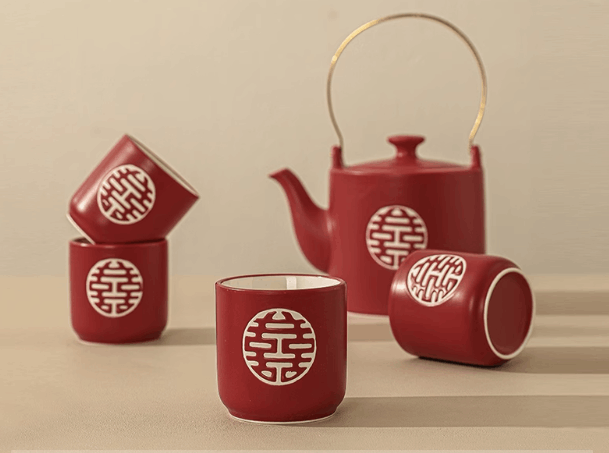 2025新款结婚必备茶具结婚敬茶茶具结婚嫁妆新娘嫁妆精美茶具