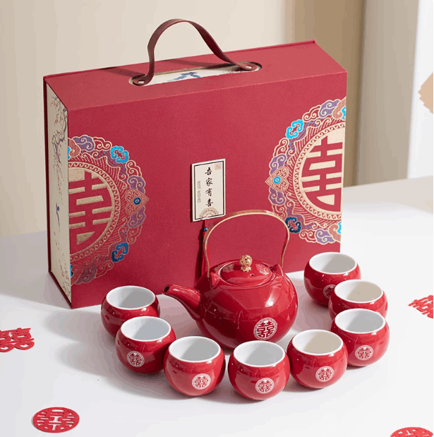 2025新款结婚必备茶具结婚敬茶茶具结婚嫁妆新娘嫁妆精美茶具结婚检查高级感茶具