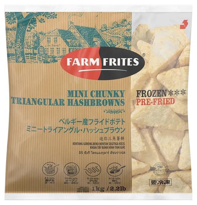 FarmFrites Chunky Triangular Hashbrowns 炸三角形土豆饼 1kg
