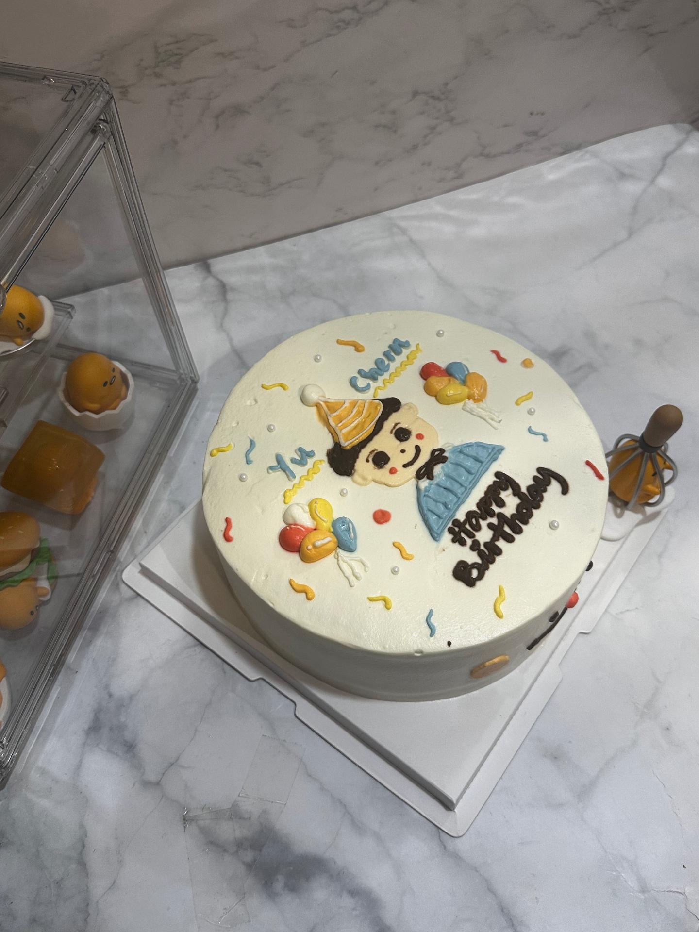 小男孩生日手绘