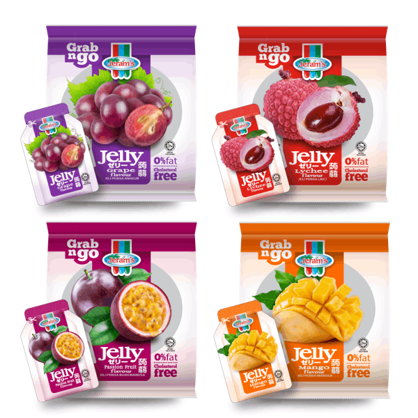 Jeram's New Chewy Jelly With Real Fruit Juice 18Gx10PCS