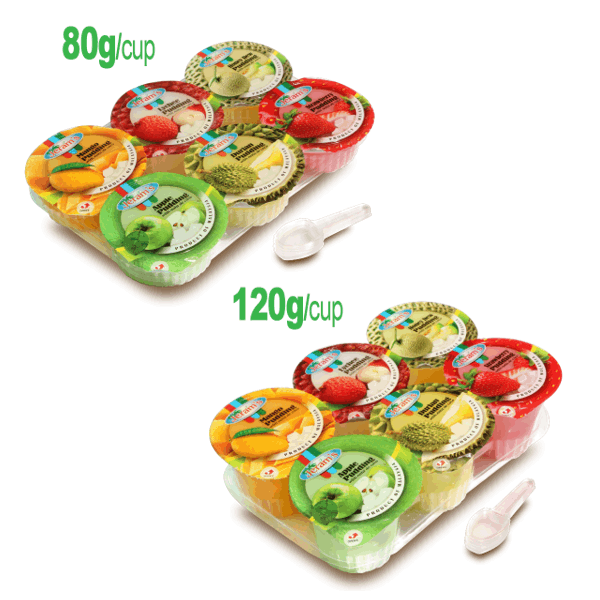 Jeram's Fruity Pudding w Nata De Coco 480G/720G