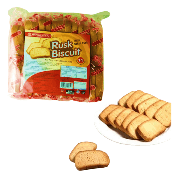 Khong Guan Rusk Biscuit 196G (14's x 14G)